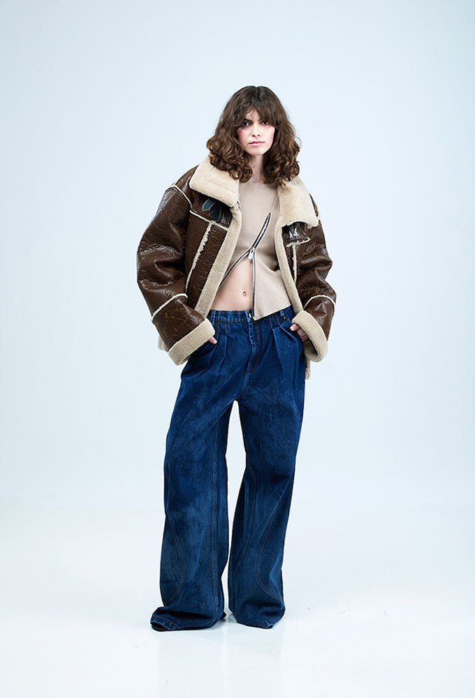 LEON' Shearling Jacket - Kanika Goyal Label