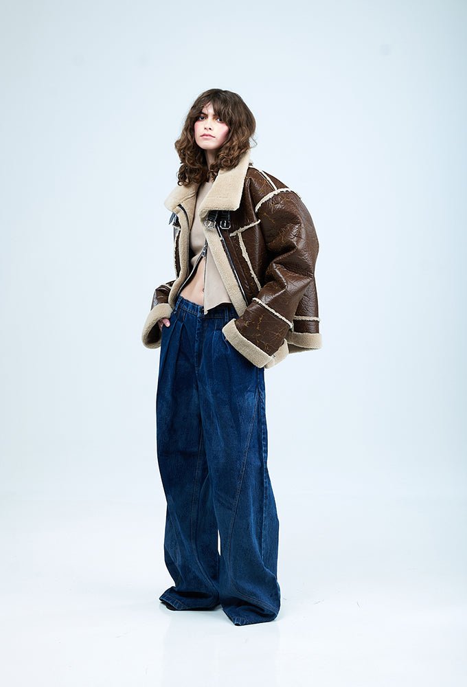 LEON' Shearling Jacket - Kanika Goyal Label