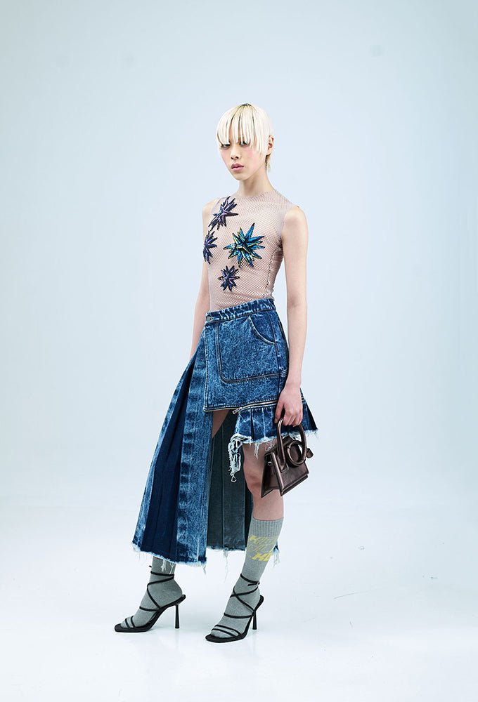 LINA' Denim Skirt - Kanika Goyal Label