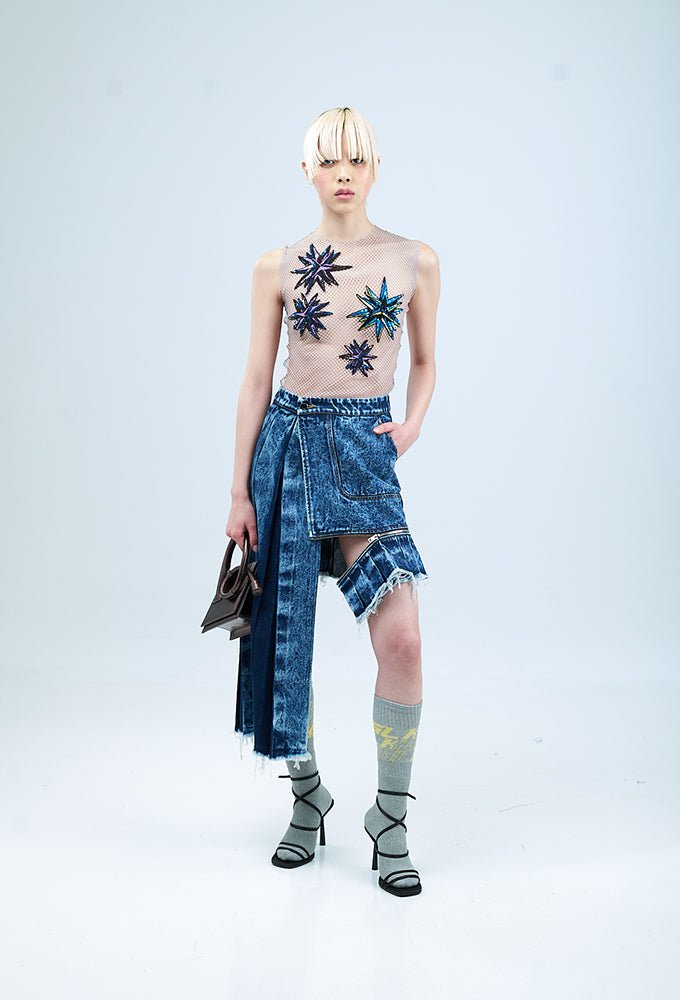 LINA' Denim Skirt - Kanika Goyal Label