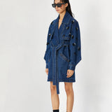 ‘LYSETHIA’ DENIM TRENCH - Kanika Goyal Label