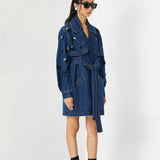 ‘LYSETHIA’ DENIM TRENCH - Kanika Goyal Label