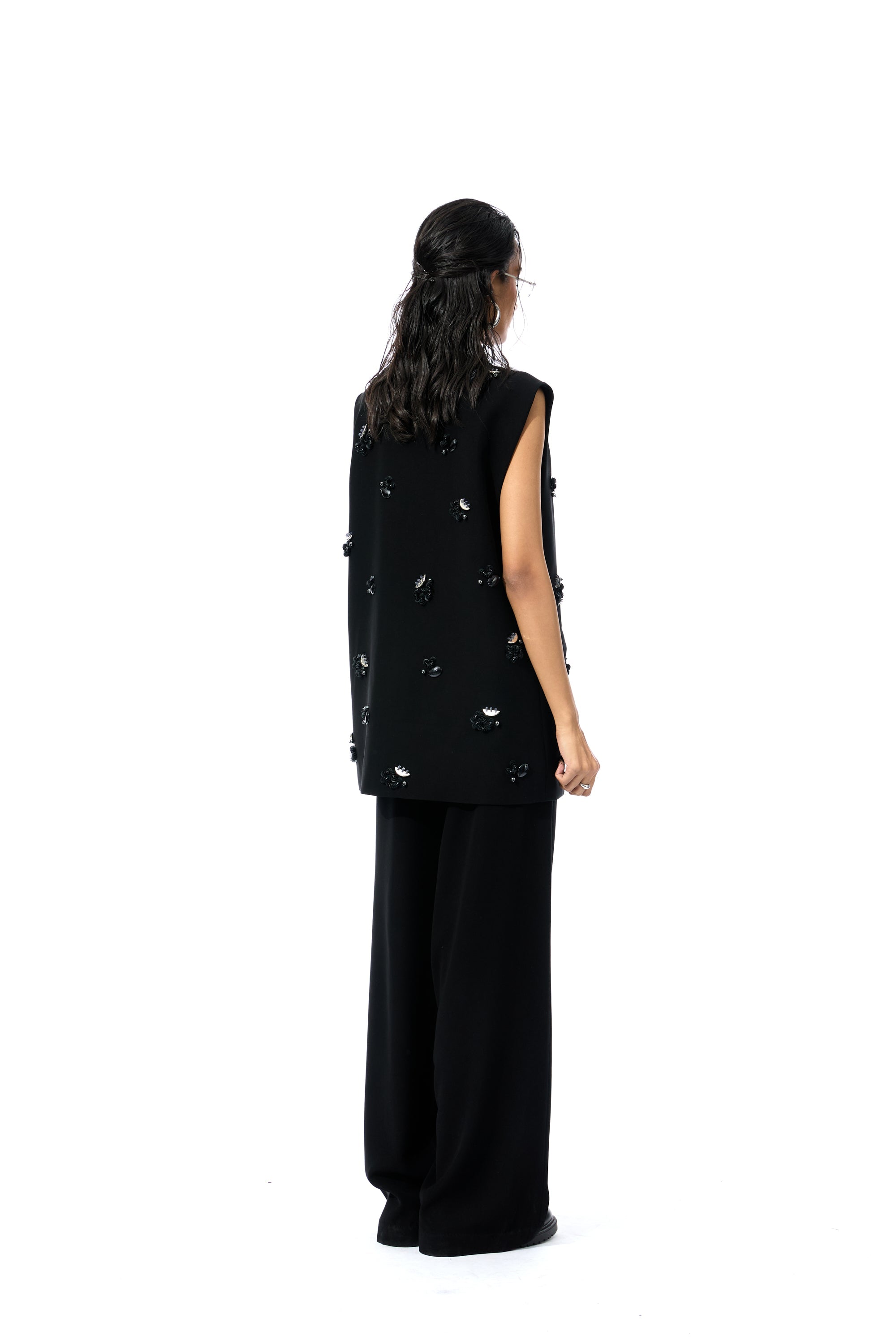 'LYSETHIA' EMBELLISHED VEST - Kanika Goyal Label