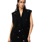 'LYSETHIA' EMBELLISHED VEST - Kanika Goyal Label