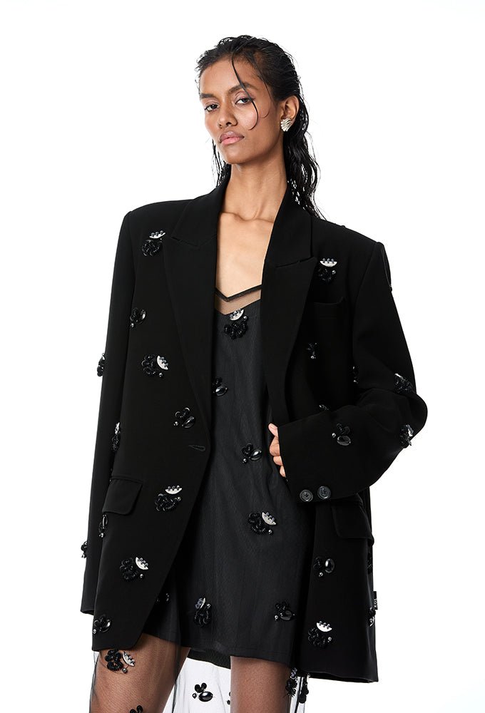 ‘LYSITHEA’ Embellished Blazer - Kanika Goyal Label