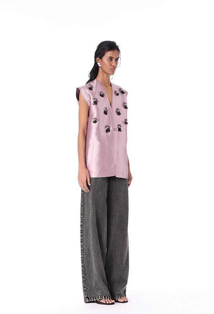 'LYSITHEA' EMBELLISHED TOP - Kanika Goyal Label