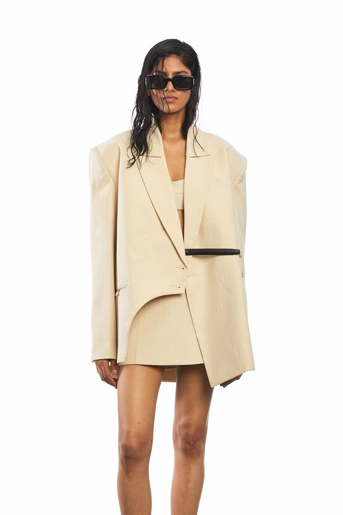 MABLE' Asymmetrical Blazer - Kanika Goyal Label