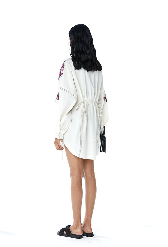 MEI' Embellished Shirt Dress - Kanika Goyal Label