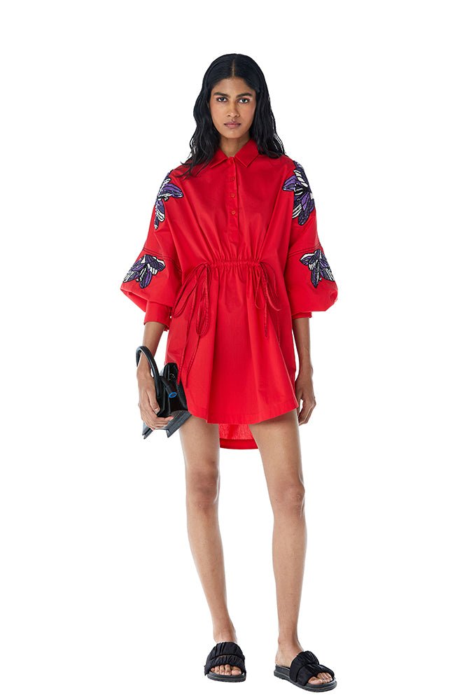 MEI' Embellished Shirt Dress - Kanika Goyal Label