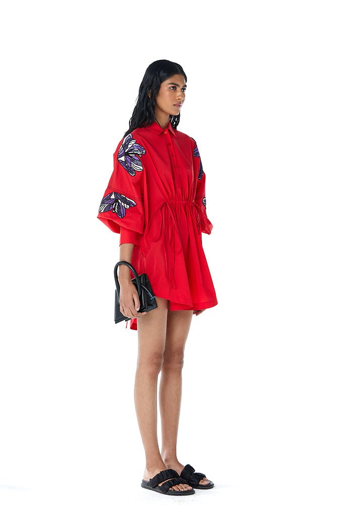 MEI' Embellished Shirt Dress - Kanika Goyal Label