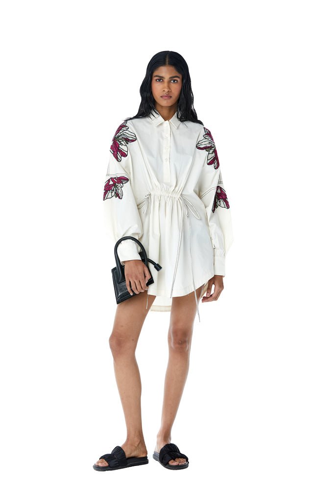 MEI' Embellished Shirt Dress - Kanika Goyal Label