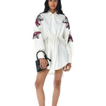 MEI' Embellished Shirt Dress - Kanika Goyal Label