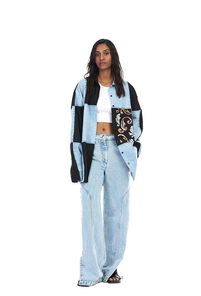 'MERIS' Denim Pants - Kanika Goyal Label