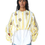 MILA' Embellished Overlay Shirt - Kanika Goyal Label