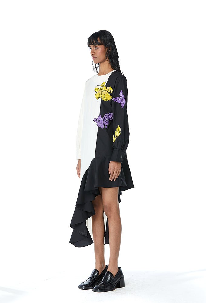 ‘NIA’ Embellished Cascade Dress - Kanika Goyal Label