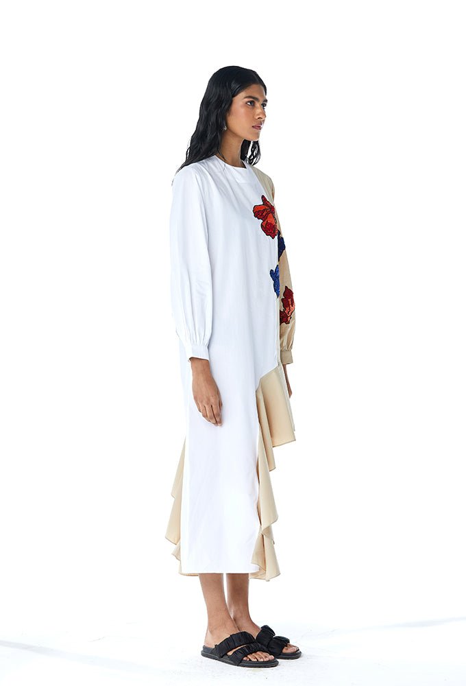 ‘NIA’ EMBELLISHED CASCADE DRESS - Kanika Goyal Label