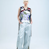 NOA' Metallic Cargo Pants - Kanika Goyal Label