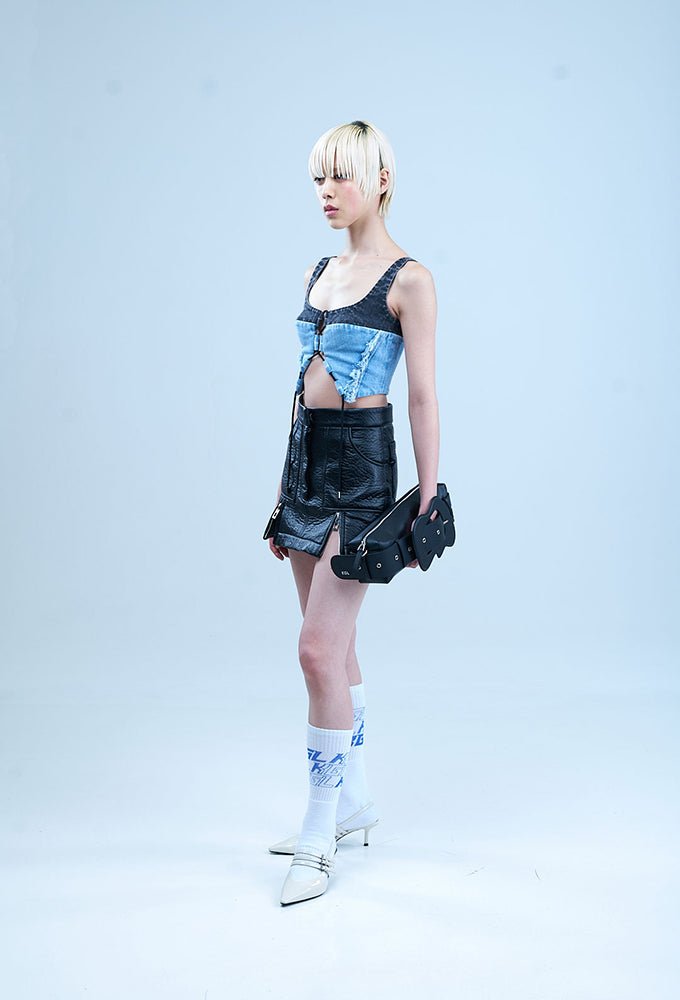 NOIR' Mini Skirt - Kanika Goyal Label