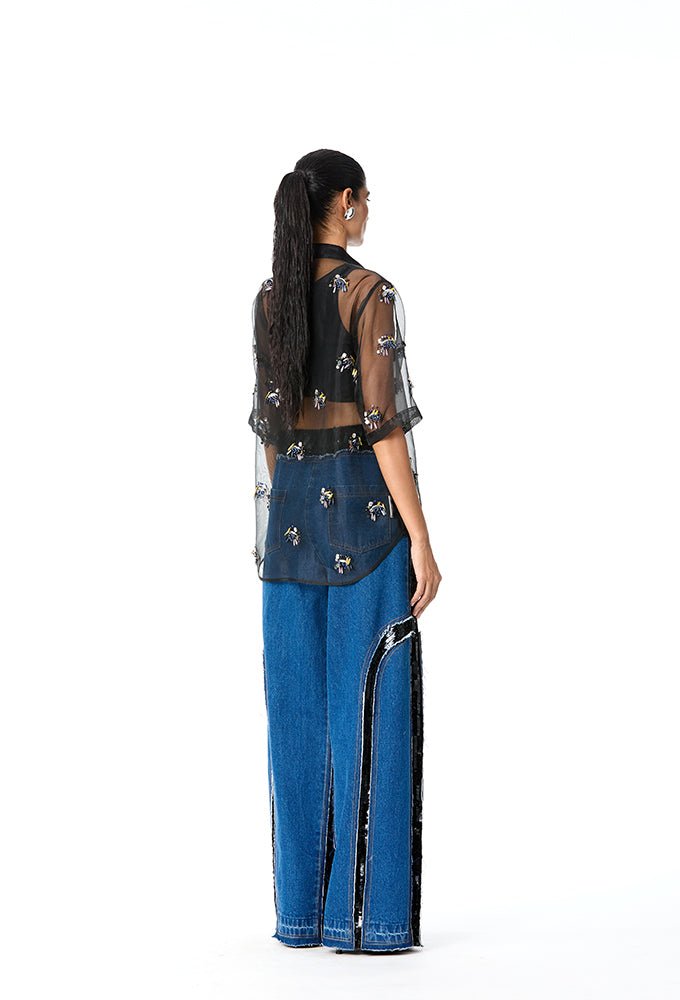 'ORIN' Embellished Shirt - Kanika Goyal Label