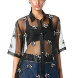 'ORIN' Embellished Shirt - Kanika Goyal Label