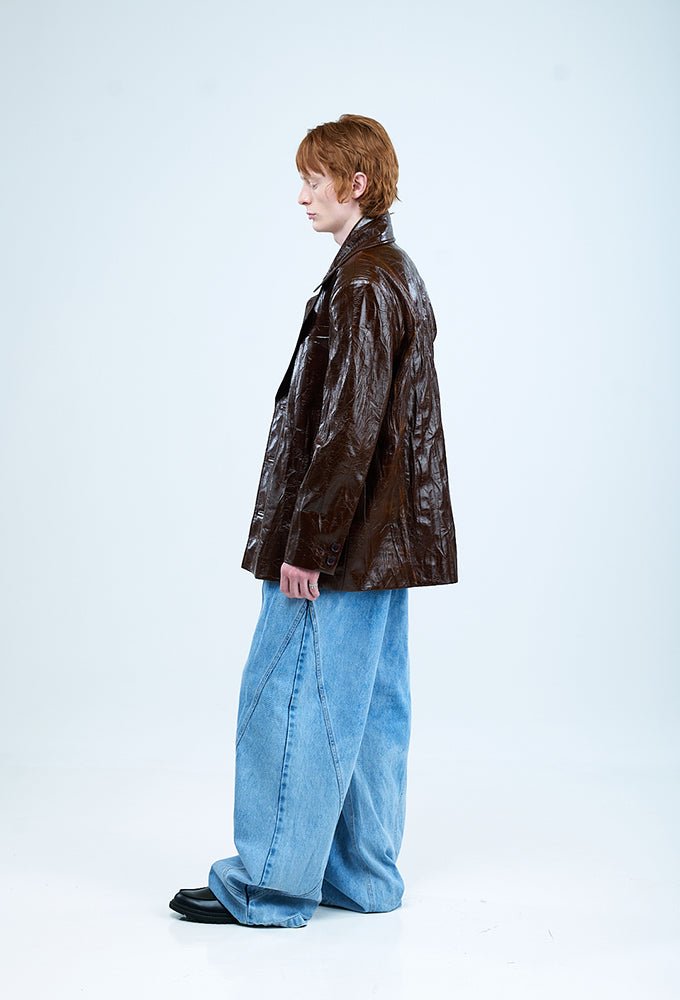 PLEATED LASER DENIMS - Kanika Goyal Label