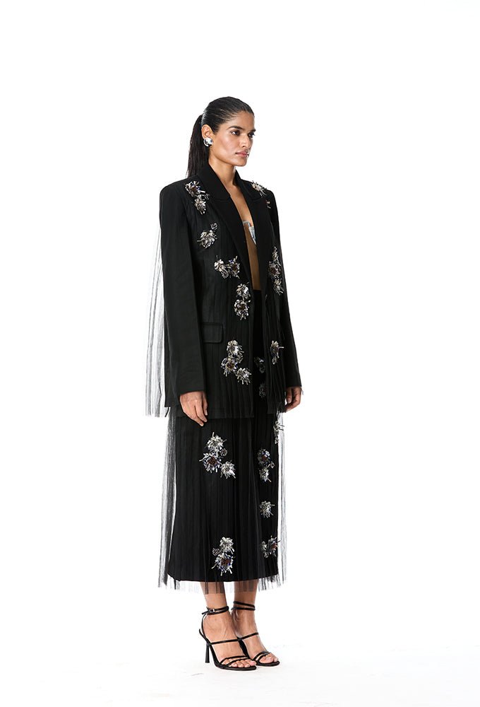 'RAVELLE' Embellished Blazer - Kanika Goyal Label