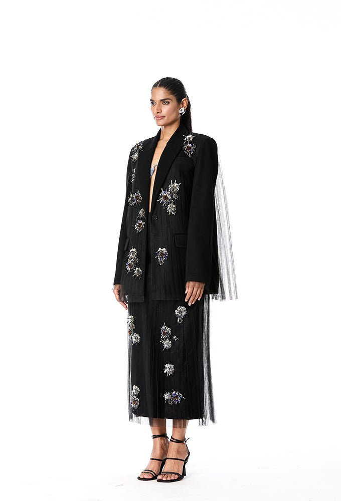 'RAVELLE' Embellished Blazer - Kanika Goyal Label