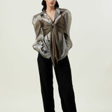 Scarf Tie - Up Shirt - Kanika Goyal Label