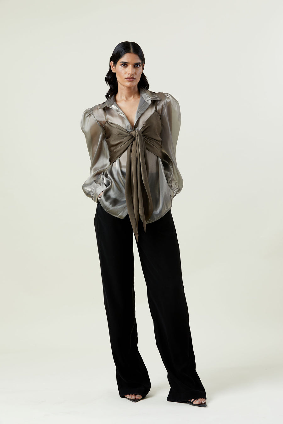 Scarf Tie - Up Shirt - Kanika Goyal Label