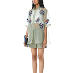 SOLEIL' Embellished Organza Shirt - Kanika Goyal Label