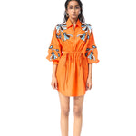 'SUNDRIFT' ORANGE DRESS - Kanika Goyal Label