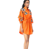 'SUNDRIFT' ORANGE DRESS - Kanika Goyal Label