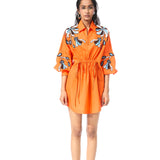 'SUNDRIFT' ORANGE DRESS - Kanika Goyal Label