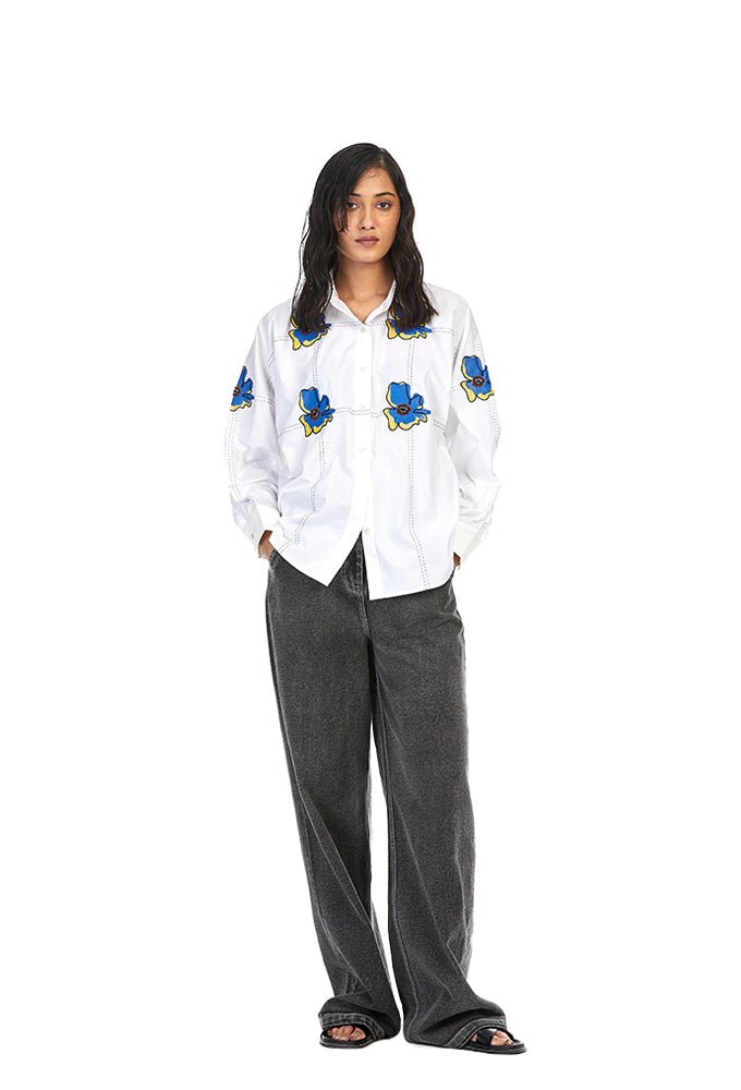 'THEIA' APPLIQUÉ SHIRT - Kanika Goyal Label