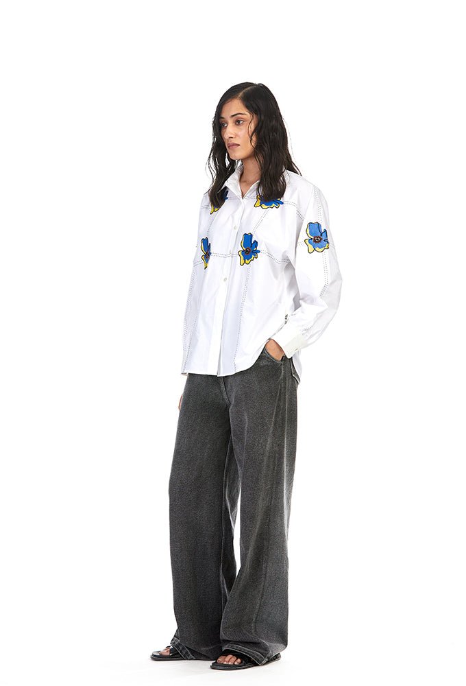 'THEIA' APPLIQUÉ SHIRT - Kanika Goyal Label