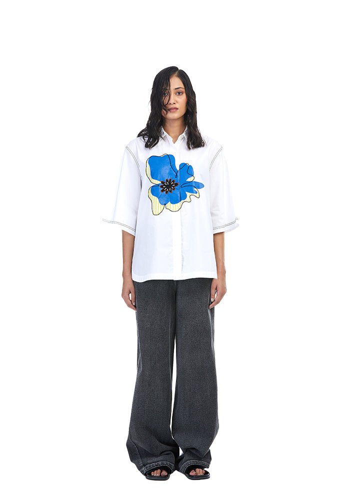 'THEIA' Embellished Shirt - Kanika Goyal Label