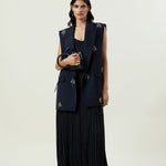 'TILLIA' Embellished Sleeveless Blazer - Kanika Goyal Label