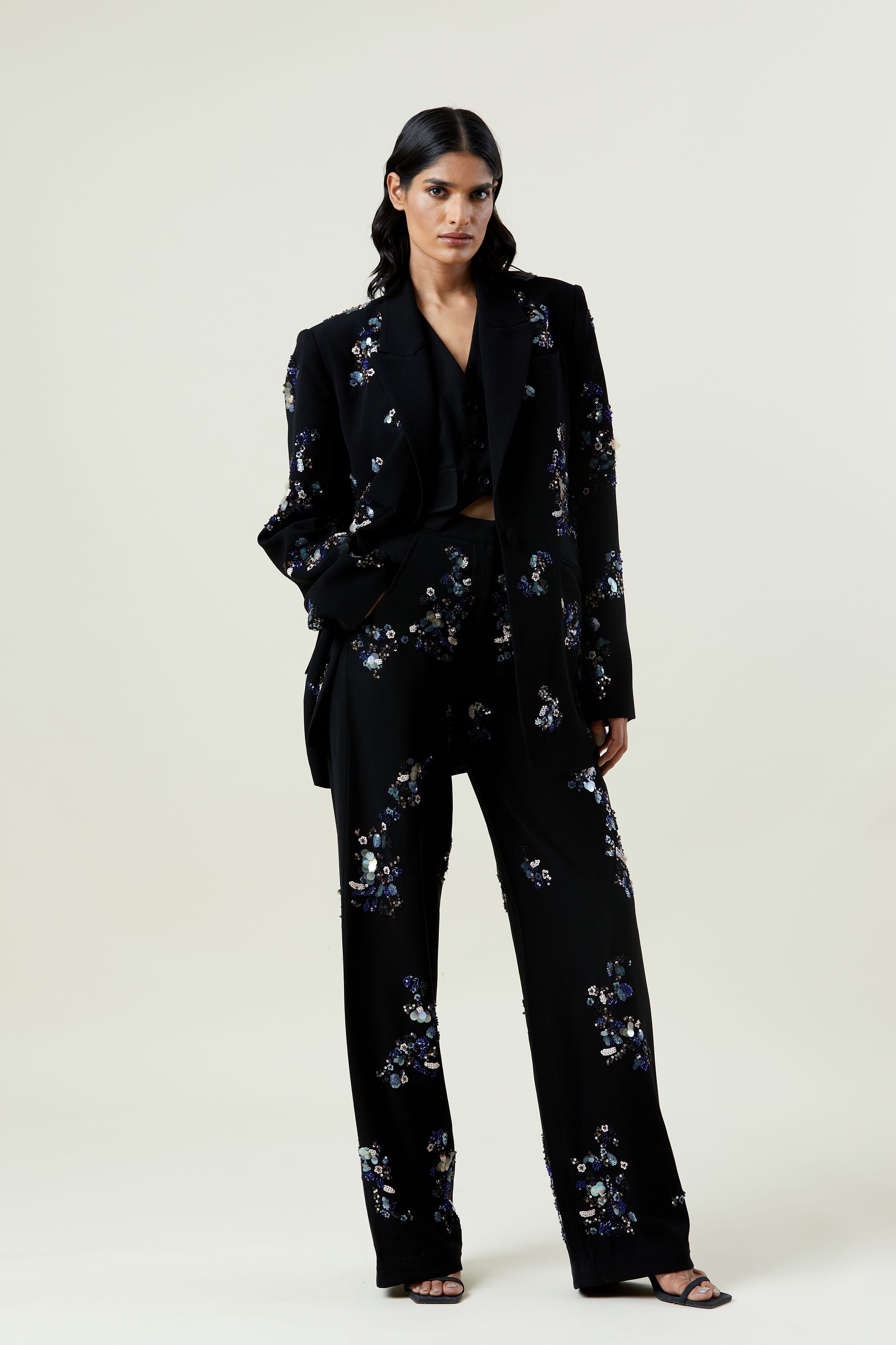 'VAPOR 2.0' Embellished Blazer - Kanika Goyal Label