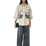 WARPED VINE' Dual Embellished Shirt - Kanika Goyal Label