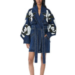 WARPED VINE' EMBELLISHED TRENCH - Kanika Goyal Label