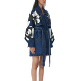 WARPED VINE' EMBELLISHED TRENCH - Kanika Goyal Label