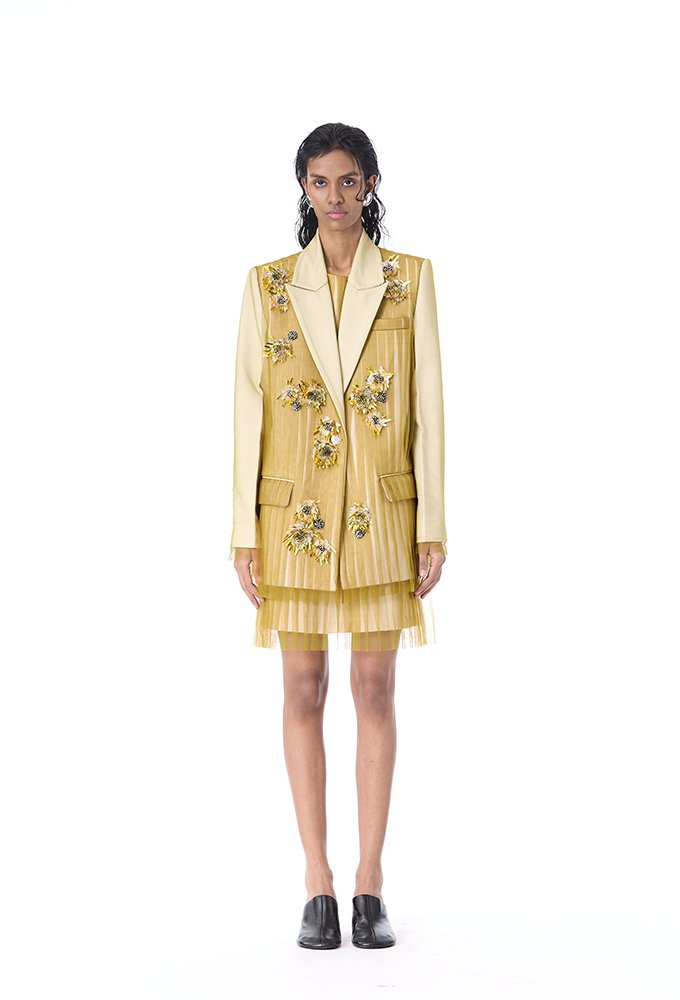 'XANTHE' EMBELLISHED BLAZER - Kanika Goyal Label