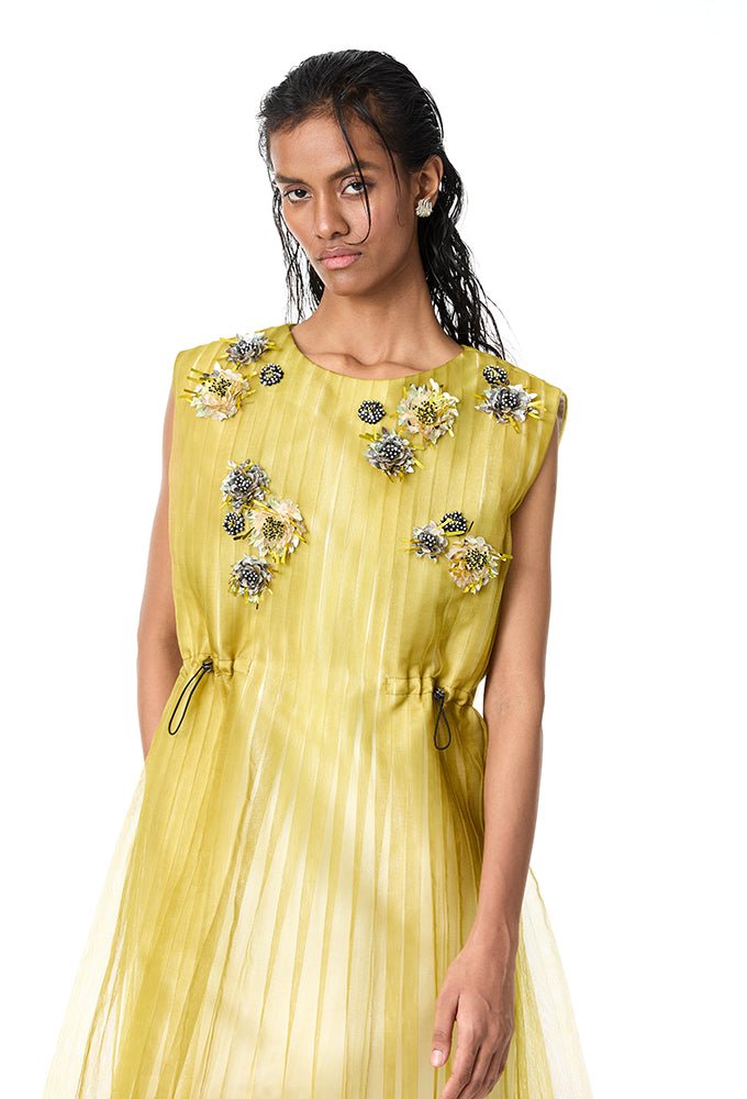 'XANTHE' Embellished Dress - Kanika Goyal Label