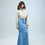 YUI' Panelled Denim Skirt - Kanika Goyal Label