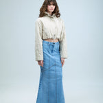 YUI' Panelled Denim Skirt - Kanika Goyal Label