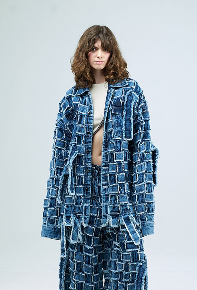 ZANE' Shredded Denim Jacket - Kanika Goyal Label