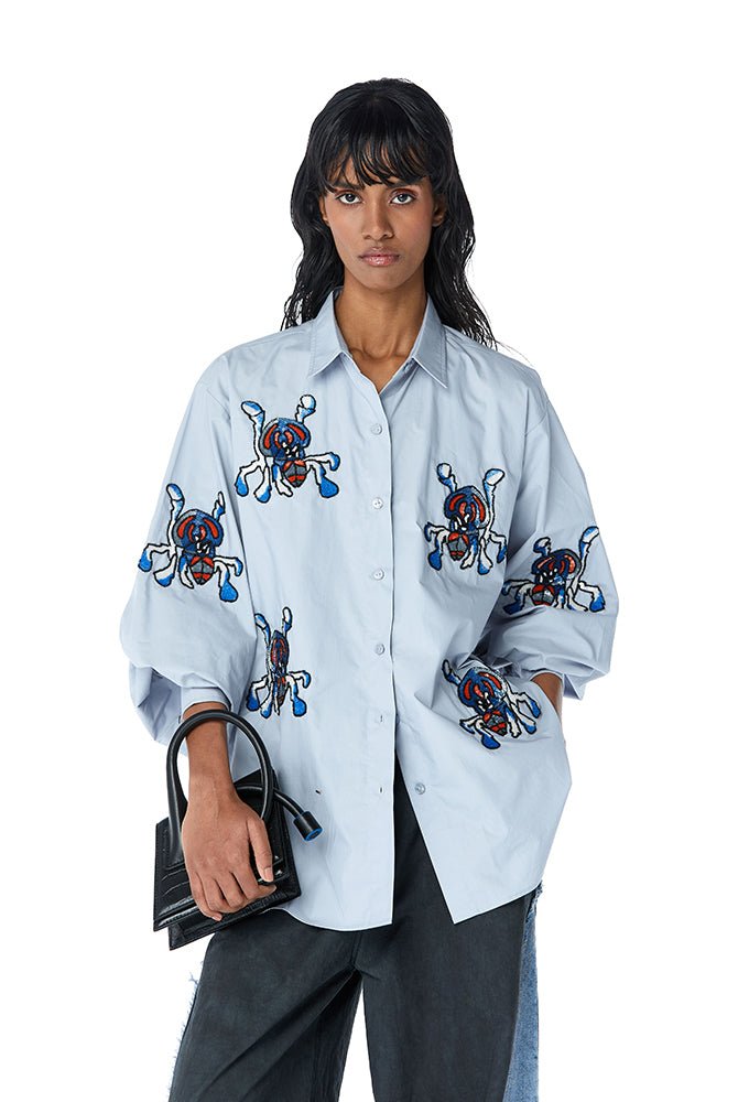 ZANY' Embellished Shirt - Kanika Goyal Label