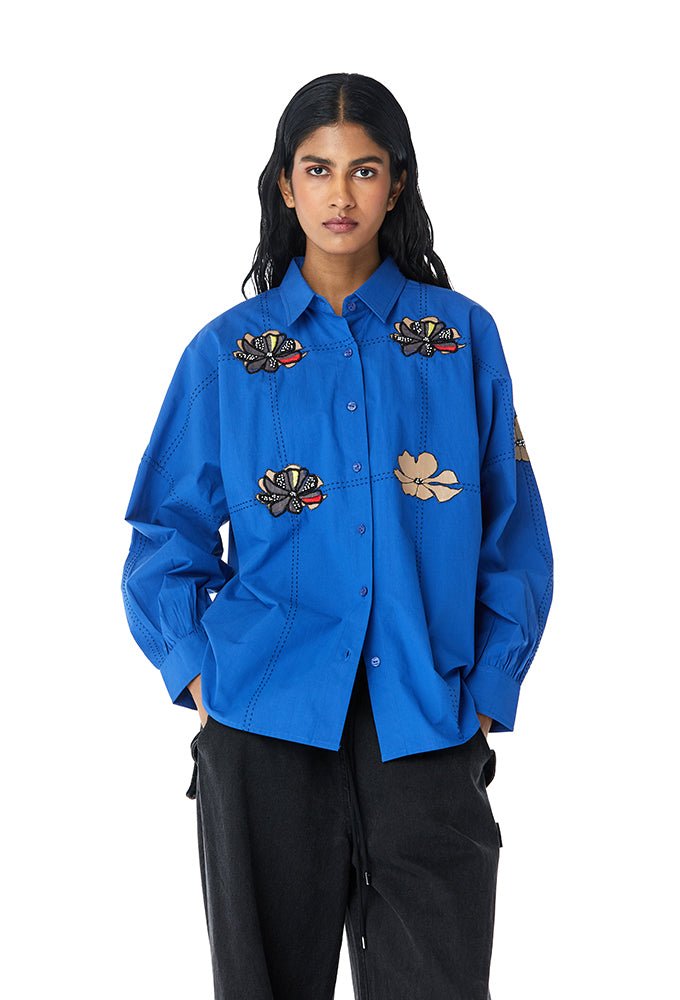 ZYLA' APPLIQU√â SHIRT - Kanika Goyal Label