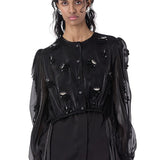 'ZYTRIX' EMBELLISHED TOP - Kanika Goyal Label