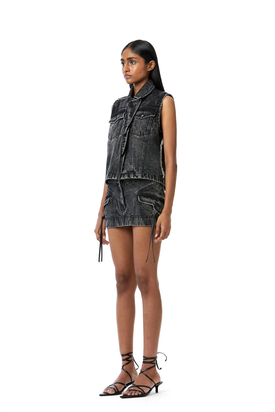 ONYX' DENIM VEST - Kanika Goyal Label